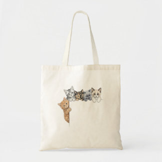 Bolsa Tote Gatos Fofos Espiando Bolsa Tote
