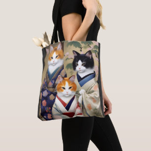 Bolsa Tote Gatos Geisha