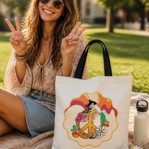 Bolsa Tote Gatos Paz Fora