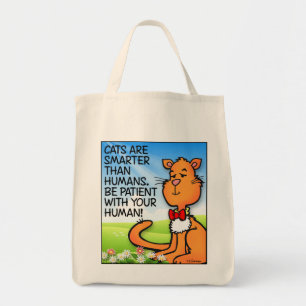 Bolsa Tote Gatos São Mais Inteligentes
