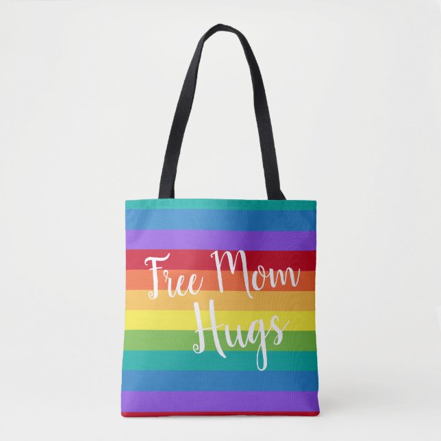 Bolsa Tote Gay Arco-Íris LGBTQ ou Orgulho Lésbico (Frente)