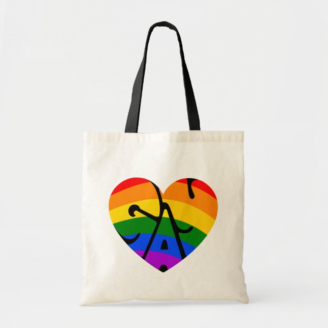 Bolsa Tote Gay Heart (Frente)