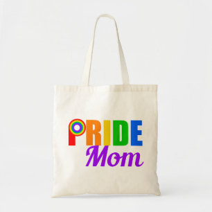 Bolsa Tote Gay Pride Mom Rainbow Text LGBTQ