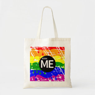 Bolsa Tote Gay Rainbow Flag Nascer This Way