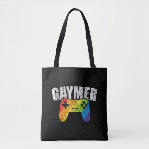Bolsa Tote Gaymer Rainbow Flag Jogos Lésbicos Gay Bissexuais