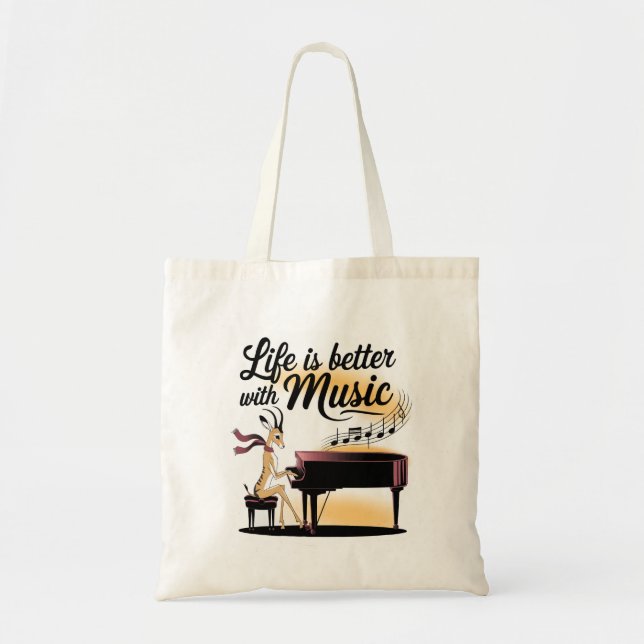 Bolsa Tote gazelle piano (Frente)