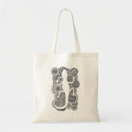 Bolsa Tote Gecko on Flowers