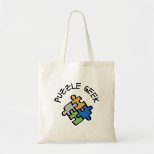 Bolsa Tote Geek quebra-cabeça