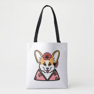 Bolsa Tote Geisha Corgi Dog Lover Welsh