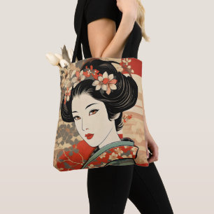 Bolsa Tote Geisha Traditional Ukiyo-e