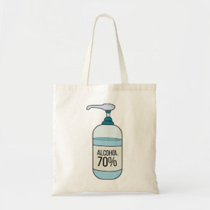 Bolsa Tote Gel Sanetizer Mão com 70% de Álcool