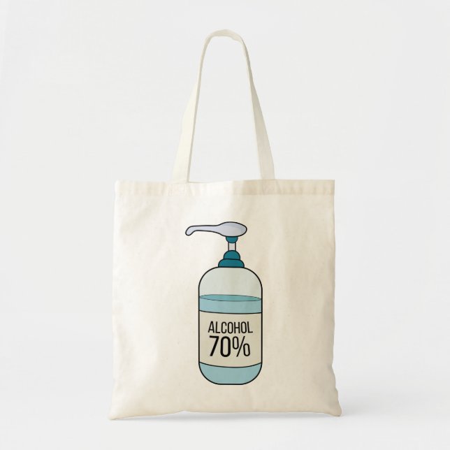 Bolsa Tote Gel Sanetizer Mão com 70% de Álcool (Frente)