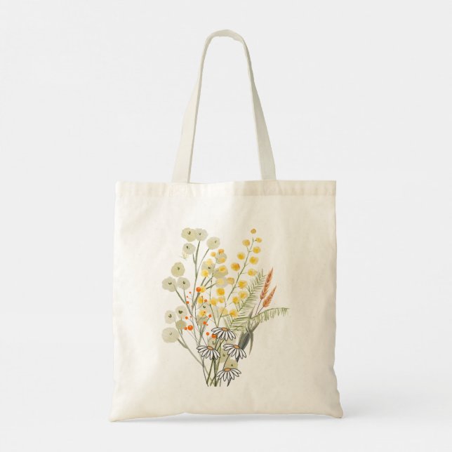 Bolsa Tote Gelbe Wildblumen (Verso)