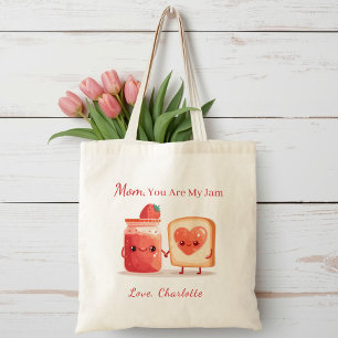 Bolsa Tote Geléia de Morango Fofa Personalizada Presente do D