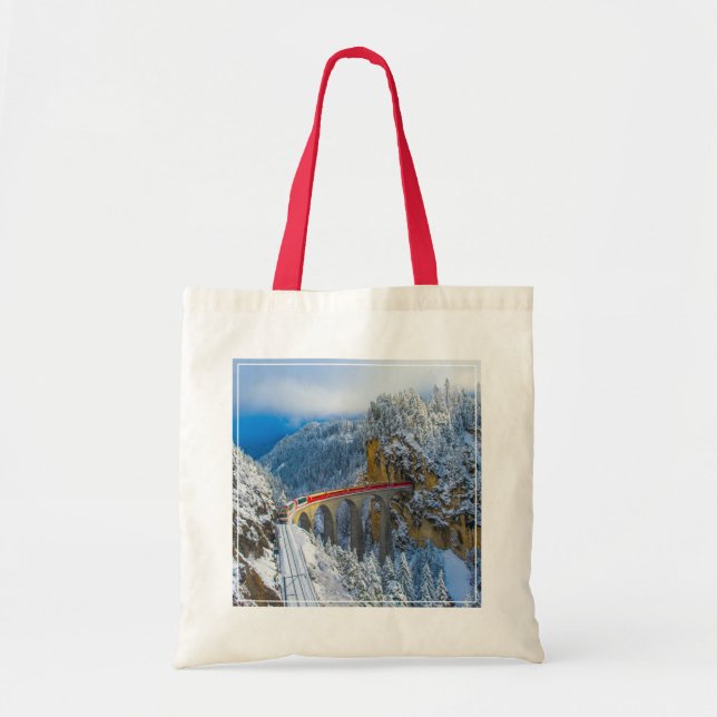 Bolsa Tote Gelo e neve | Bernina Express, Suiça (Frente)
