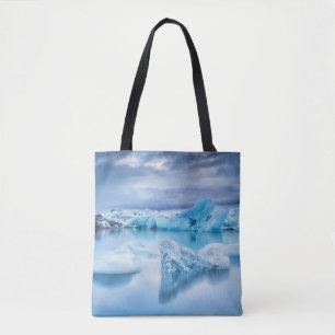 Bolsa Tote Gelo e neve Jokulsarlon Lagoon, Islândia