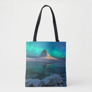 Bolsa Tote Gelo e neve Kirkjufall Mountain, Islândia