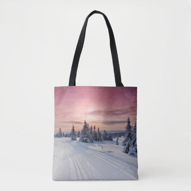 Bolsa Tote Gelo e neve | Lillehammer, Noruega (Frente)