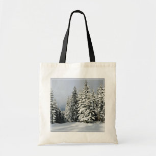 Bolsa Tote Gelo e neve Pine Woodland, Áustria