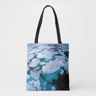Bolsa Tote Gelo e neve   Urso Polar, Oceano Ártico, Svalbard