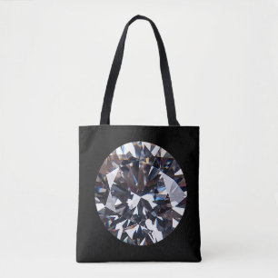 Bolsa Tote Gem de Diamante Elegante Facultada