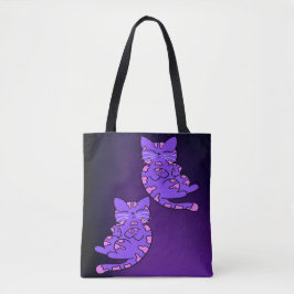 Bolsa Tote Gêmeos de Kitten Roxo 2