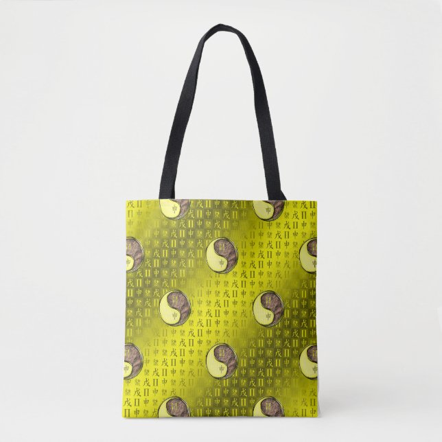 Bolsa Tote Gêmeos & Macaco da Terra (Frente)
