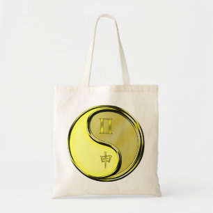 Bolsa Tote Gêmeos & Macaco de Metal