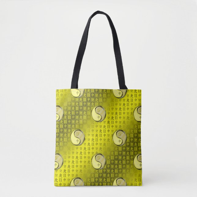 Bolsa Tote Gêmeos & Macaco de Metal (Frente)