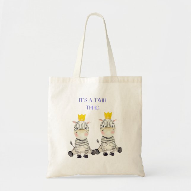 Bolsa Tote Gêmeos Zebra (Frente)