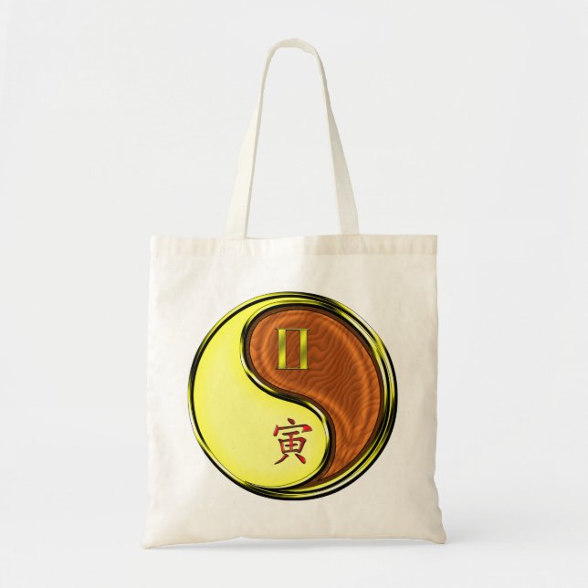 Bolsa Tote Gemini & Wood Tiger (Frente)