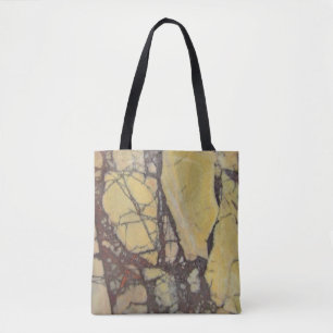 Bolsa Tote Gemstone Red Yellow Agate Foto Mineral Polida