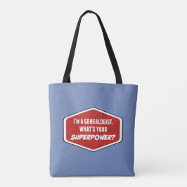 Bolsa Tote Genealogista Superpotência Bag Azul
