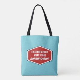 Bolsa Tote Genealogista Superpotência Bag Azul