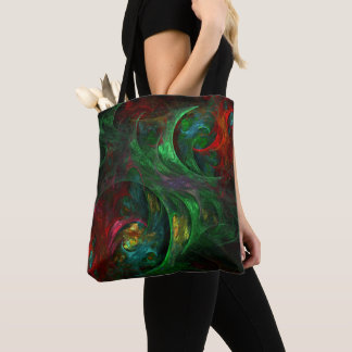 Bolsa Tote Genesis Abstrato Art Verde