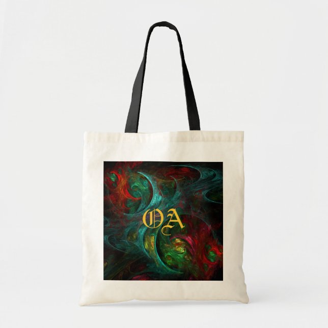 Bolsa Tote Gênesis Nova Abstrato Art Monograma Bag (Frente)