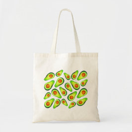 Bolsa Tote Gente verde de fruta de saúde abacatada