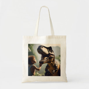 Bolsa Tote Gentil Giant: O amável T-Rex que ama um Pat