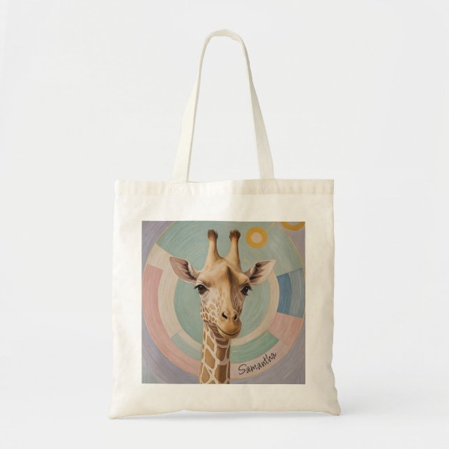 Bolsa Tote Gentle Giant: Pastel Giraffe (Frente)