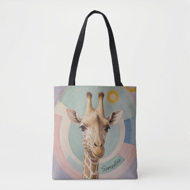 Bolsa Tote Gentle Giant: Pastel Giraffe (Frente)