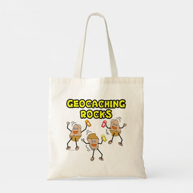 Bolsa Tote Geocaching Rocks (Verso)