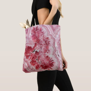 Bolsa Tote Geodo Cristal Rosa