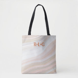 Bolsa Tote Geodo de mármore quente