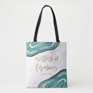 Bolsa Tote Geodo de Teto de Aquarela   Senhora das Cerimônias