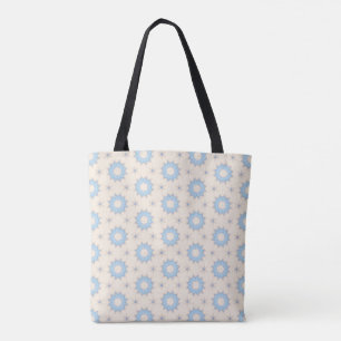 Bolsa Tote Geometria Blue Starburst