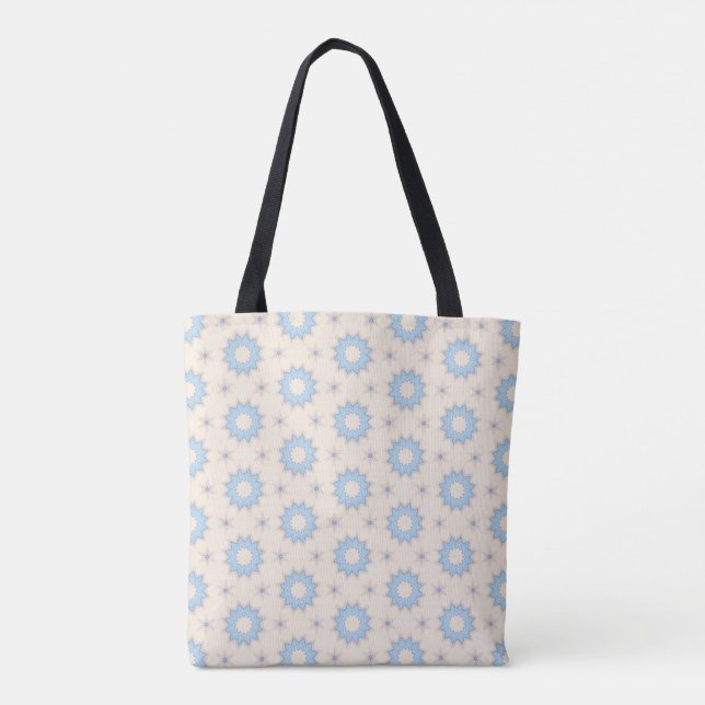 Bolsa Tote Geometria Blue Starburst (Verso)