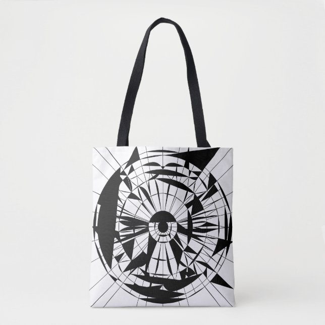 Bolsa Tote Geometric Mandala Pattern (Frente)