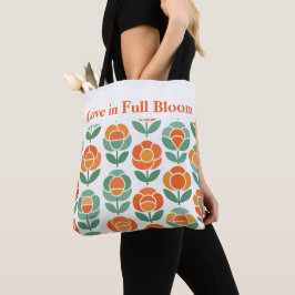 Bolsa Tote Geometric Rose Love - Love in full bloom