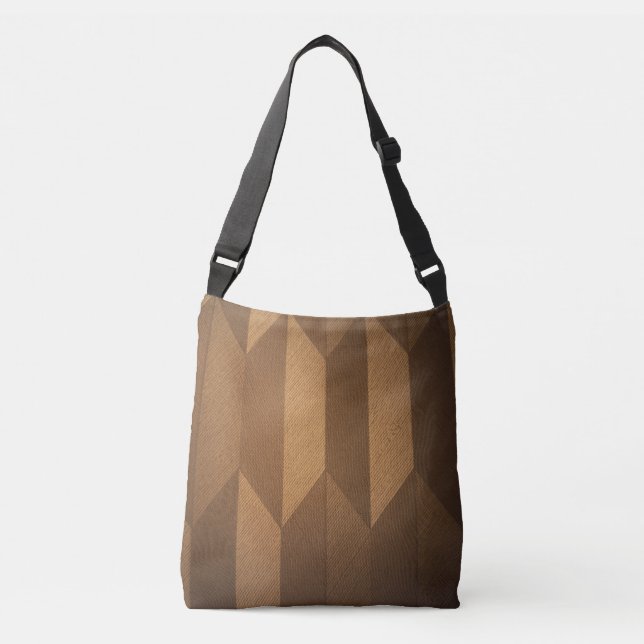 Bolsa Tote Geométrica Marrom Terrosa (Frente)