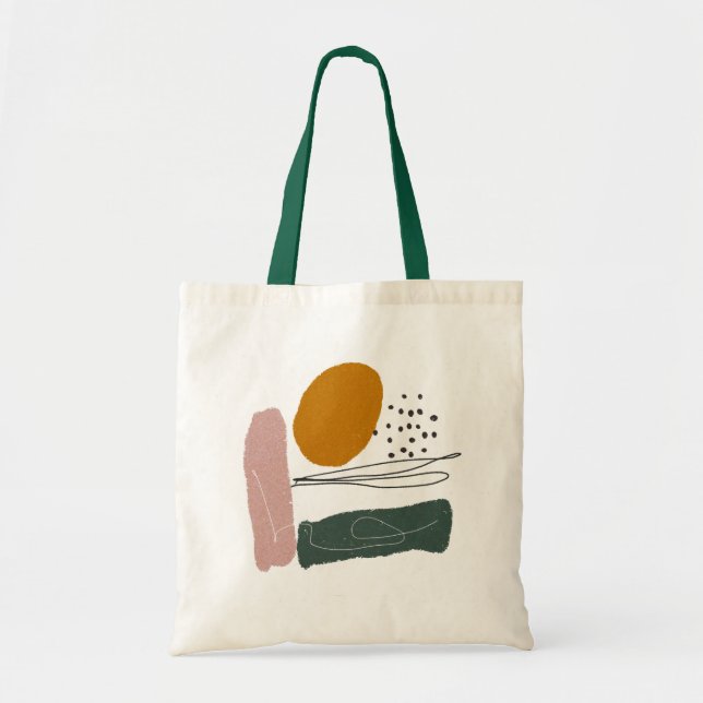 Bolsa Tote Geométrico,abstrato,mínimo,moderno,pastel, (Frente)